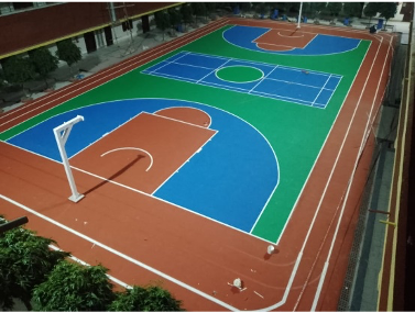 multi sports turf installation