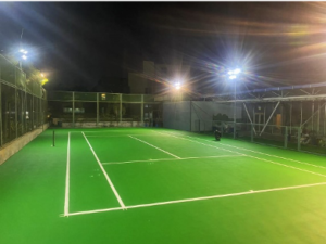 tennis court installation